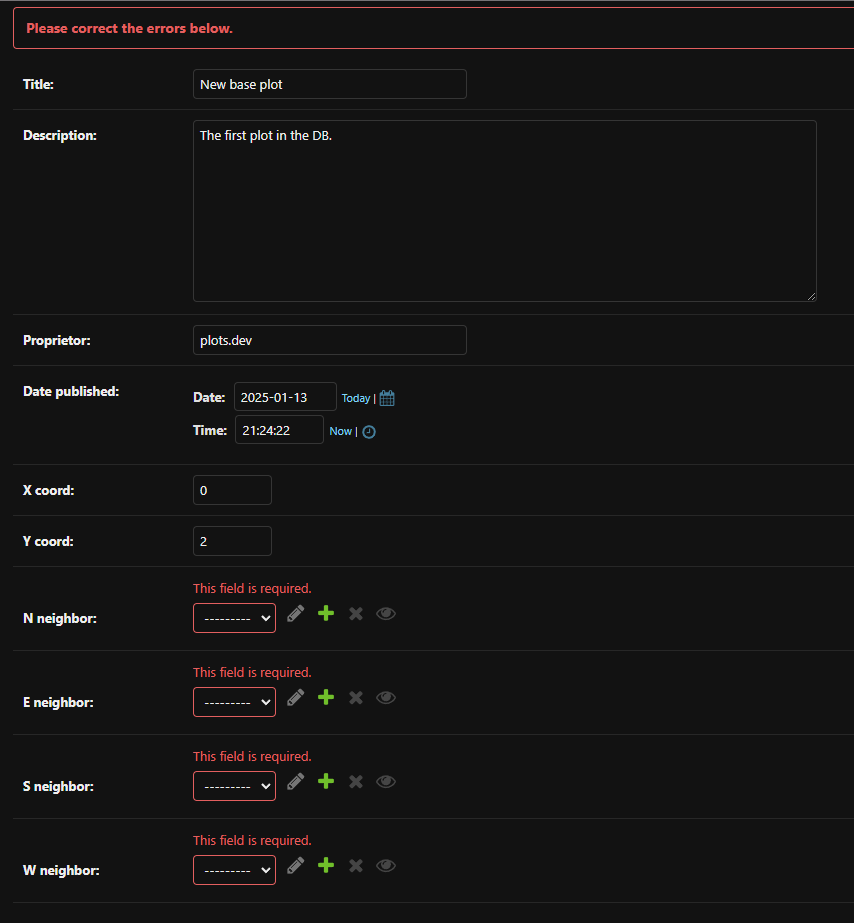 Screenshot of the Django admin panel showing the aforementioned scenario